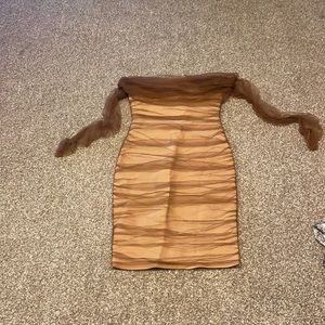 Brown sexy dress